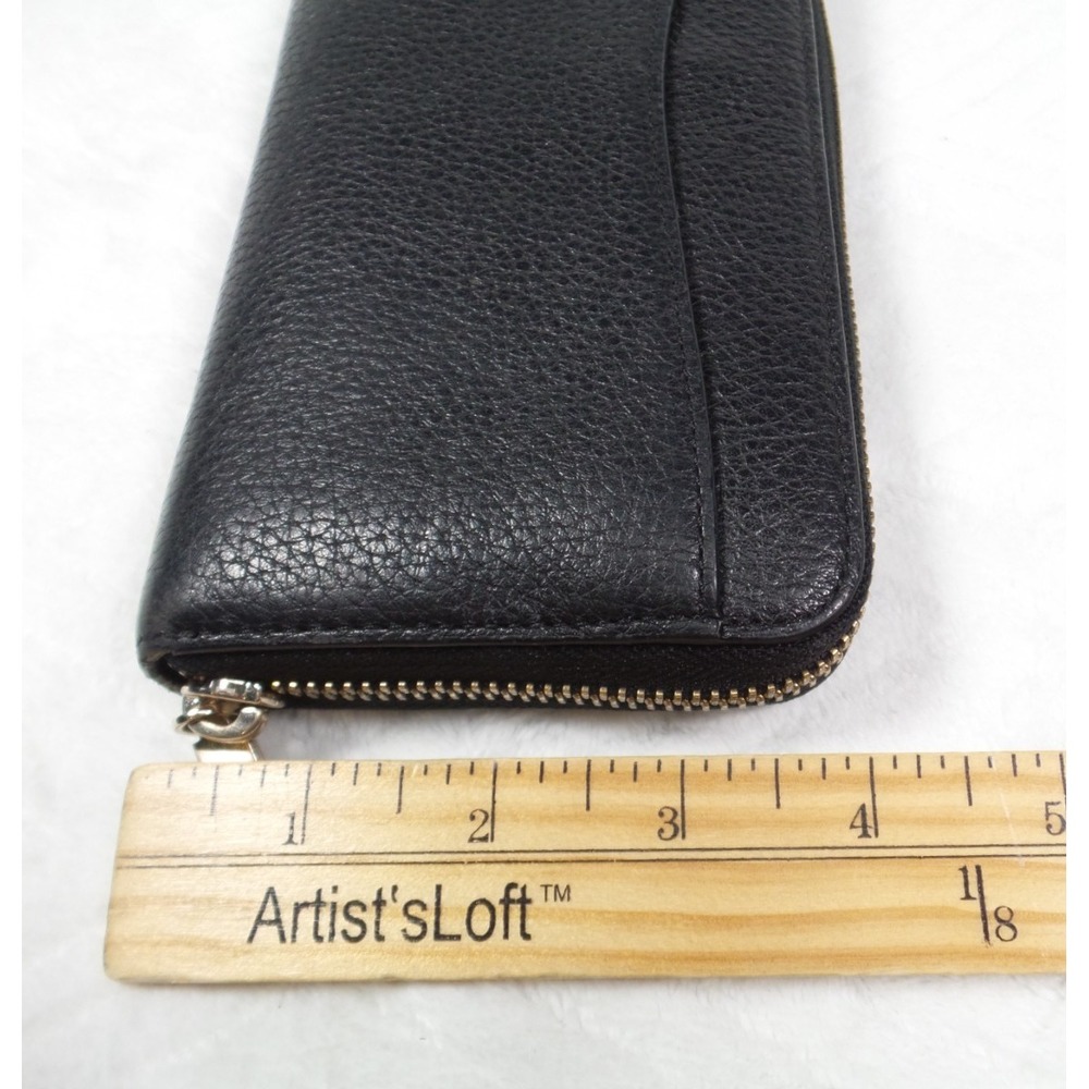 Kate Spade New York Leila Large Continental Wallet Black Zip Around Leather - Picture 5 of 7